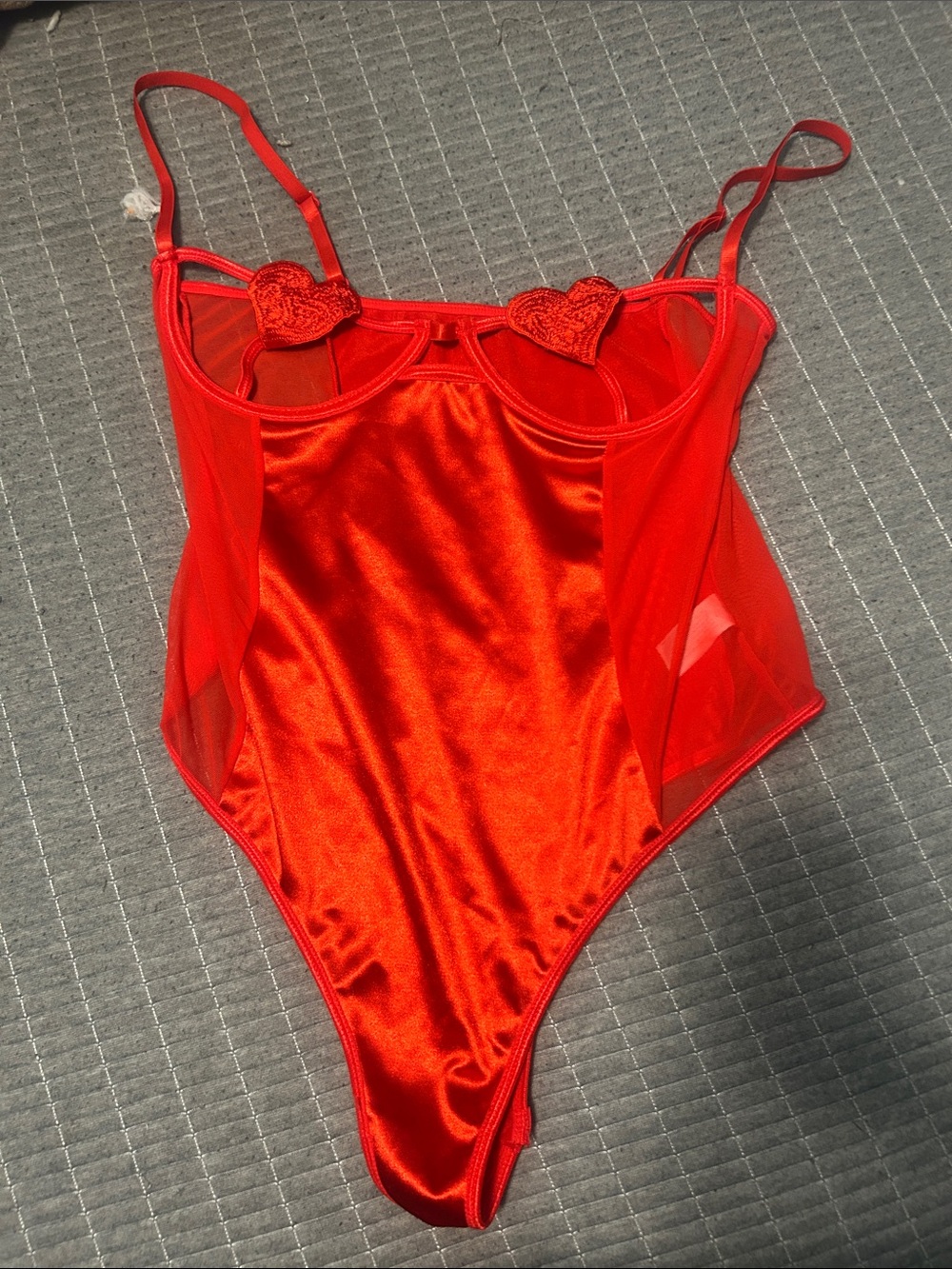 Heart cup body suit
